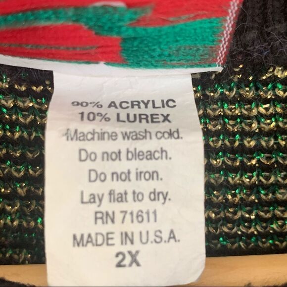 Vintage Nutcracker brand plus Christmas sweater 2x - Picture 5 of 5